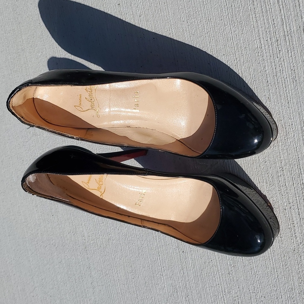 Christian Louboutin Paris Patent Leather High Heels Size 8 - Picture 2 of 16